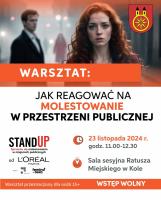 Jak reagować na przemoc w przestrzeni publicznej? Bezpłatne warsztaty w Kole!