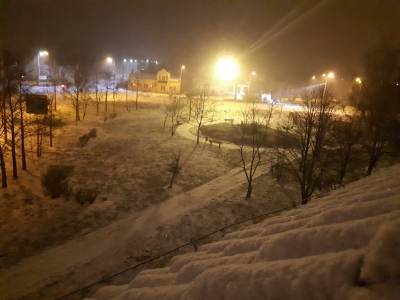 Nocny obraz zimy w obiektywach czytelników