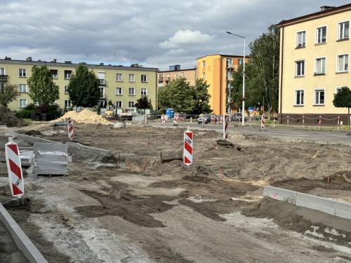 Remont ulicy Broniewskiego w Kole: prace postępują zgodnie z planem