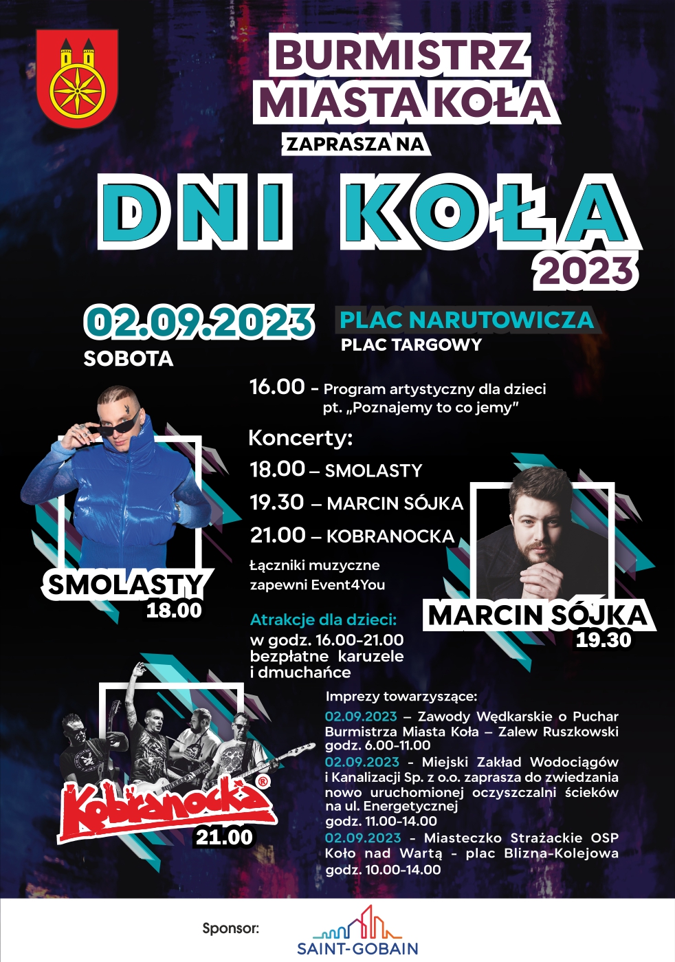 Dni Koła 2023: Smolasty, Marcin Sójka I Kobranocka [HARMONOGRAM ...