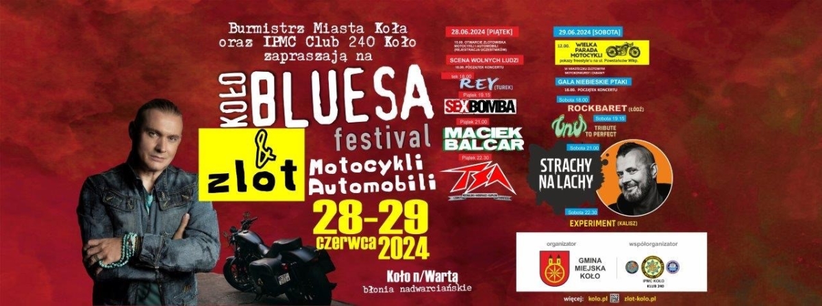 Dziś rozpoczyna się jubileuszowa, 20. edycja Koło Bluesa Festival i Zlot Motocykli i Automobili!