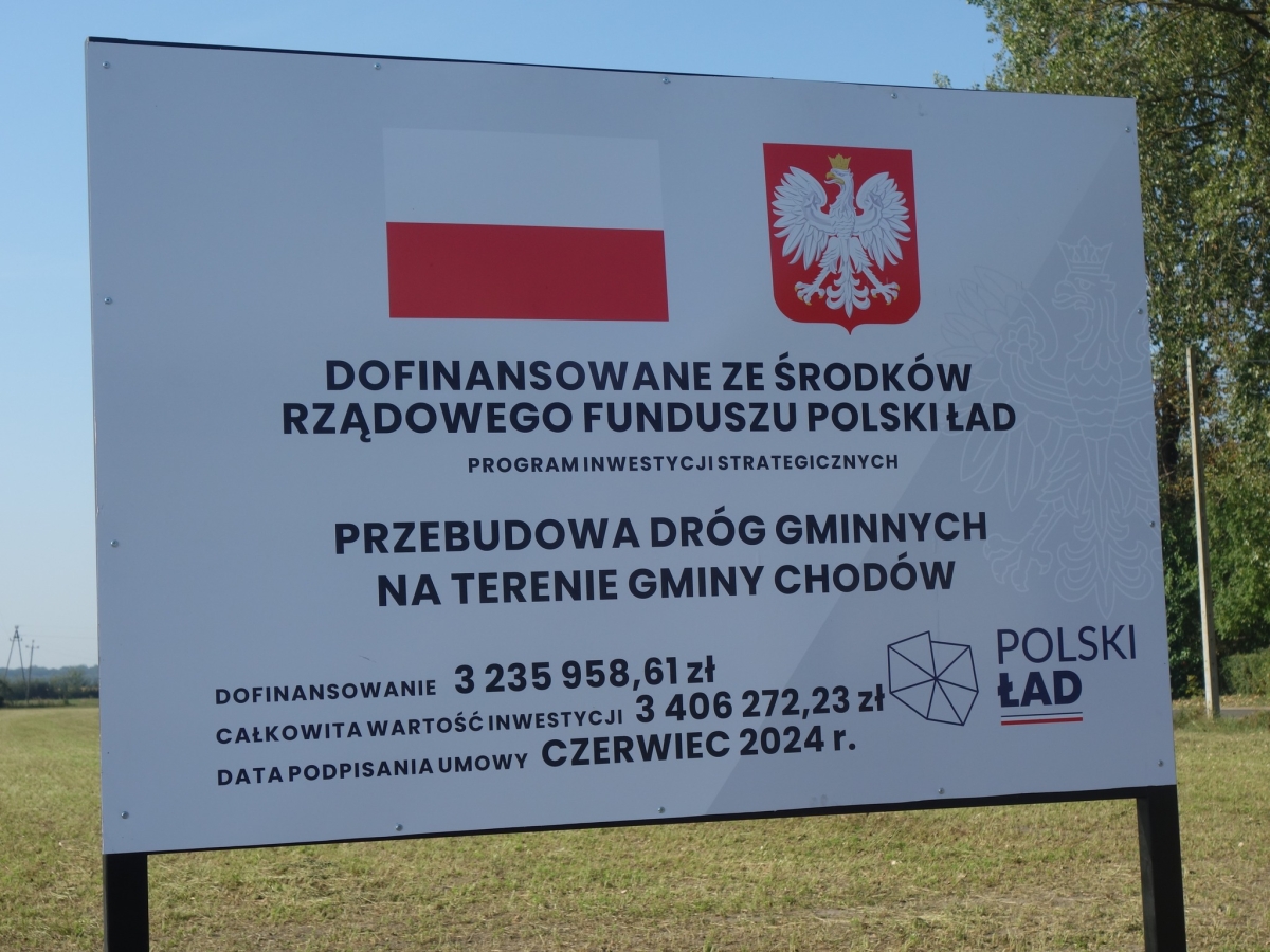 Przebudowa dróg gminnych w Chodowie – zakończono kolejne etapy inwestycji