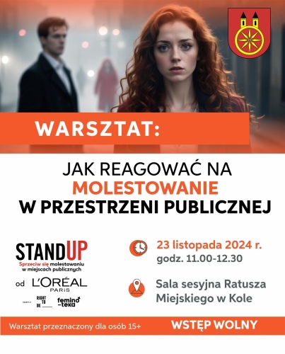 Jak reagować na przemoc w przestrzeni publicznej? Bezpłatne warsztaty w Kole!