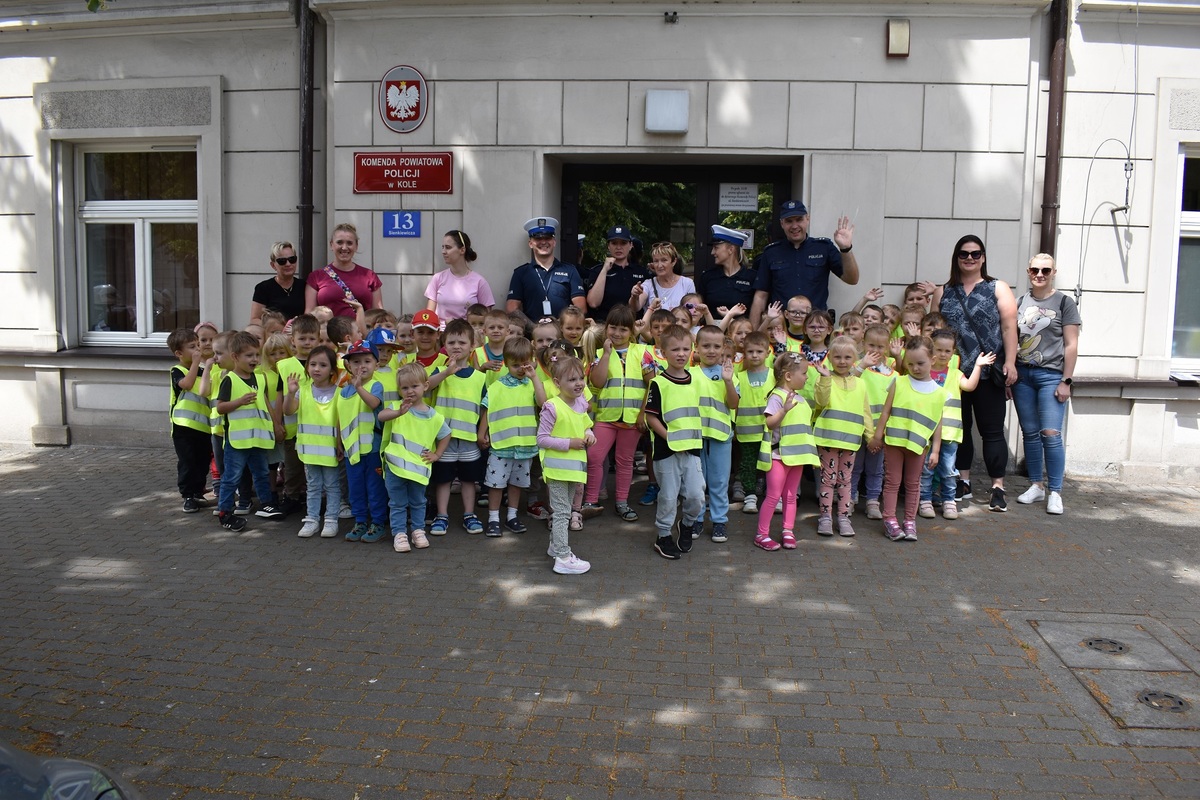 Przyjazna Komenda - przedszkolaki z wizytą w Komendzie Powiatowej Policji w Kole