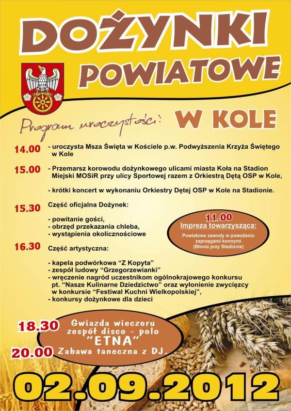 Dożynki Powiatowe 2012