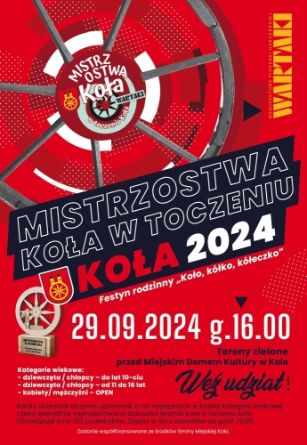 Mistrzostwa Koła w toczeniu koła już w najbliższą niedzielę