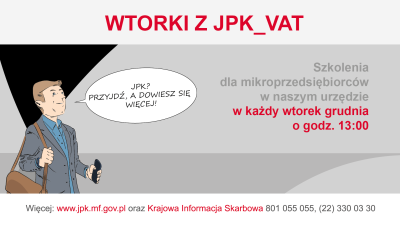 Wtorki z JPK_VAT również w grudniu