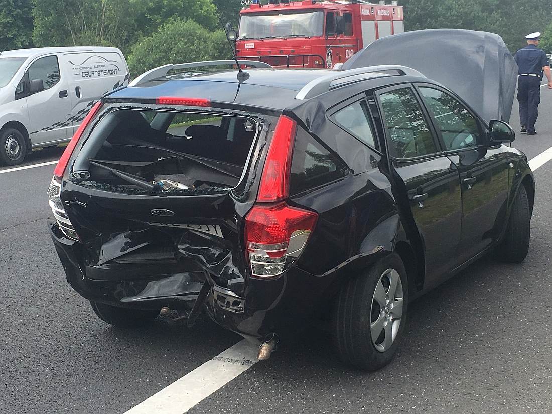 Kolizja trzech pojazdów na obwodnicy Koła