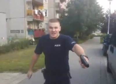 Interwencja policji z użyciem gazu i groźbą użycia broni!+18