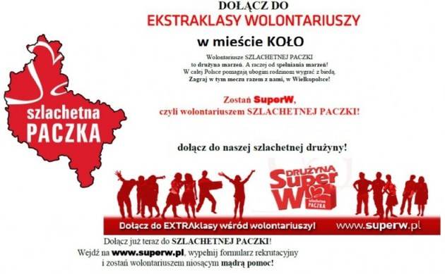 Dołącz do ekstraklasy wolontariuszy w Kole